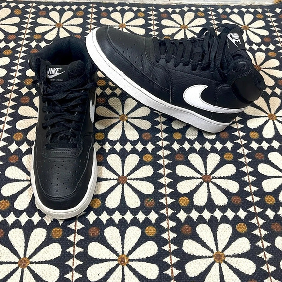 Nike Court Vision Mid Next Nature Black/White size 9 - Picture 6 of 8